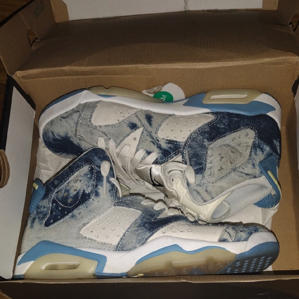 💥JORDAN 6 RETRO - ACID WASHED DENIM Sneakers💯